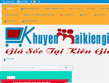 Tablet Screenshot of khuyenmaikiengiang.com